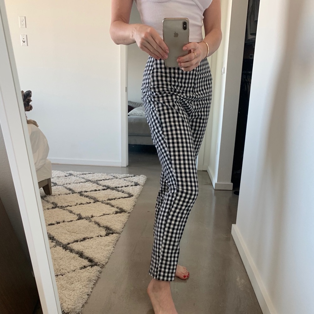 By The Way Check Pants Small